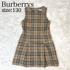 Burberrys バーバリーズ ノバチェック ノースリーブ ワンピース　130