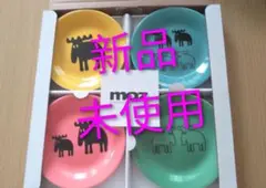 【新品未使用】Moz 北欧雑貨 ヘラジカデザイン ミニプレート4枚組 専用箱入のサムネイル