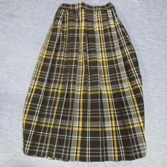 チェックスカート ロングスカート