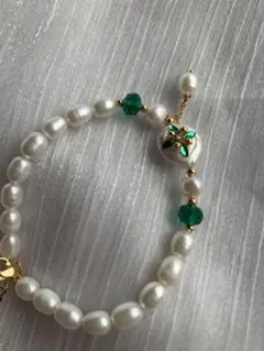 レディース　アクセサリー　ブレスレット　天然　バロックパール 淡水パール 真珠