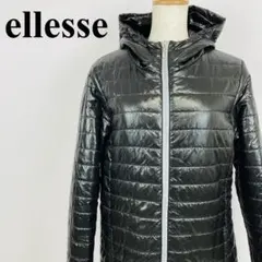 ellesse ダウン フード中綿 ジャケット 黒 L 0395-Aのサムネイル