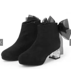 桜*ン様 GRL 2wayリボン付きスエードブーツ[zr1324]