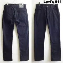 リーバイス　511　W81cm　スリムデニム　ストレッチ　ブラック　メキシコ製