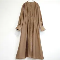 美品 ユナイテッドアローズ カッセン ウエストタック ロングスリーブ ワンピース