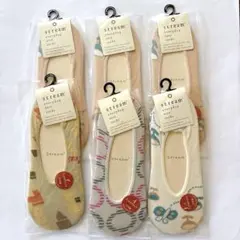 日本製　ストリーム　フットカバー　カジュアルソックス 23-25cm 6足