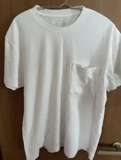 無印良品 ポケット付きTシャツ ホワイト S-Mのサムネイル