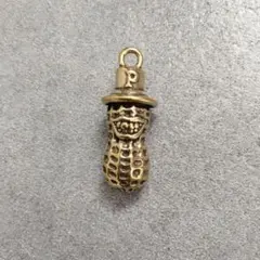 ◆●真鍮 brass アンティーク キーホルダー ピーナッツ チャーム ヴィンテ