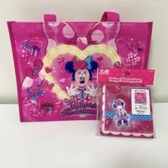 フォロー割済み　ディズニー　パルパルーザ　ショッピングバッグ　ハンカチ　ミニー