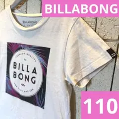 ♥️即発送♥️ BILLABONG 半袖　ホワイト　花柄　ロゴTシャツ　110のサムネイル