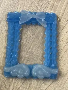 【匿名配送】ホイップデコ　硬質カードケース　B8タテ型　ブルー