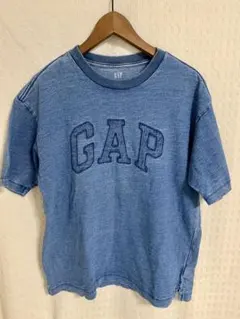 GAP インディゴ染め ロゴT M フェード 半袖 古着