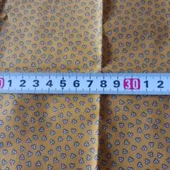 マスタード 小花柄 綿生地 約97✕30cm　237