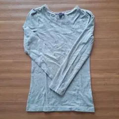 GapKids 長袖カットソー 130 ロンT グレー　春物　女の子