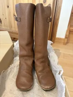 koosブラウンレザー ロングブーツ サイズ37