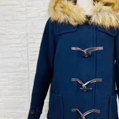 アースミュージックアンドエコロジー ダッフルコート M ファー付き【3433-1