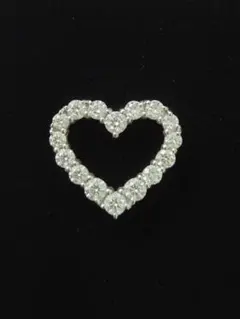 ☆K18WG ダイヤモンド ハート ペンダントトップ 1.00ct☆のサムネイル