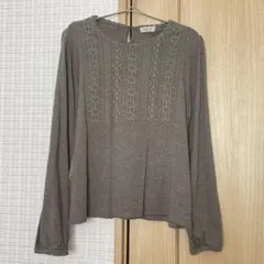 サマンサモスモス 胸元レース貼りプルオーバー SM2 samansa mos2