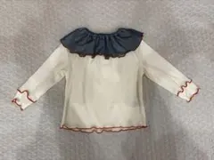 フリル襟 長袖カットソー　nennen