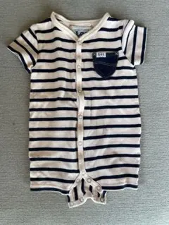 Lee ストライプロンパース 80サイズ　ピンク　ネイビー