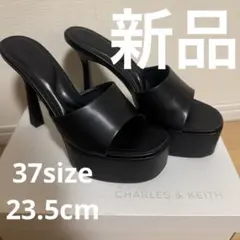 新品 EDIT.FOR LULU オープントゥ ウェッジミュール 36 黒 - メルカリ