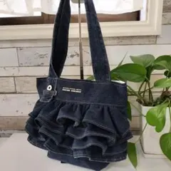 ✾ハンドメイド✾フリルがかわいい♡デニムリメイクバッグ