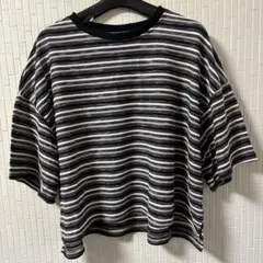 横縞カットソー