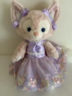 ステラルー　リーナベル　ぬいぐるみ用 コスチューム ドレスセット パープル 花柄のサムネイル