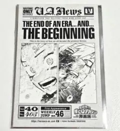 ヒロアカ 原画展 来場者特典 タブロイド風ステッカー 僕のヒーローアカデミア