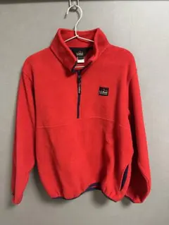 レッド フリースジャケット Mサイズ　LLbean