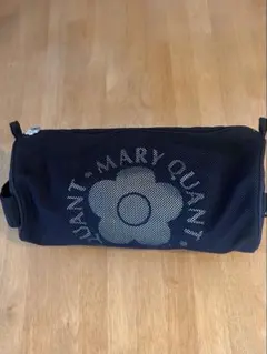 マリークワント　MARY QUANT メッシュポーチ ブラック　大きめ