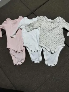 長袖ボディスーツ3枚セット