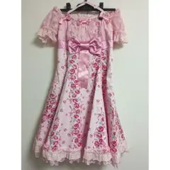 レディローズ ミニ袖ジャンパースカート キャノティエ ピンク セット 