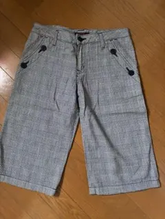 チェック柄 ハーフパンツ 日本製