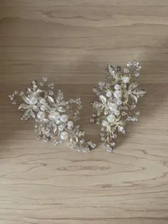 ビジューバレッタ　ヘッドドレス　結婚式