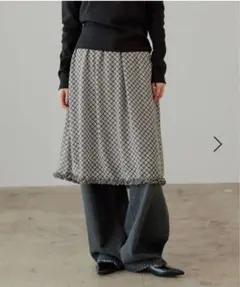 ローリーズファーム　シアーチェックミディスカート
