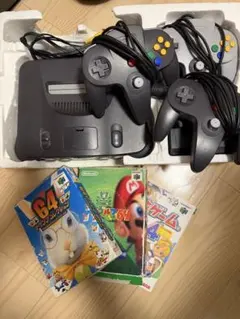 NINTENDO64 本体 コントローラー3個 ゲームソフト3本
