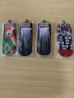 アンクルソックス 4足セット フォトプリント
