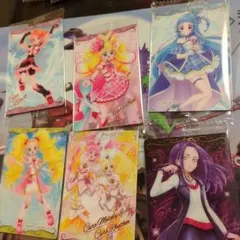 プリキュア　ウエハース　カード　６枚