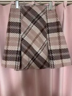snidel ロービングチェックミニスカート ピンク 0サイズ