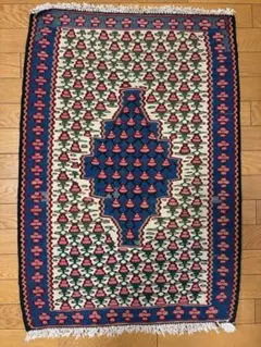 在庫一掃セール セネ キリム ウール 95cm×66cm