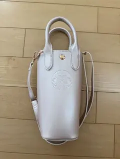 スタバ SAKURA2026 ボトルショルダーバッグメタリックピンクのサムネイル