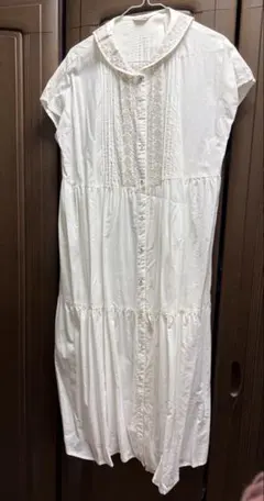 Samansa Mos2 ホワイトシャツワンピース　半袖