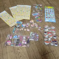 カラフルキャラクターシールセット