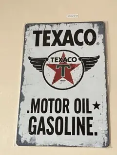 TEXACO ブリキ看板 レトロデザイン