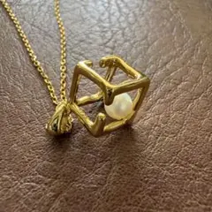 【新品未使用】Mal.レレレ 淡水パール キュービック S925 ネックレス