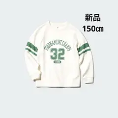 新品　UNIQLO エアリズムコットンクルーネック　150のサムネイル