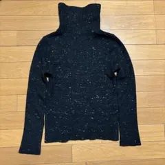 タートルネック ニット 長袖 ブラック