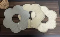 【新品・未使用】よだれかけ 吸水・防水 ベビースタイ 360度 3枚 セット