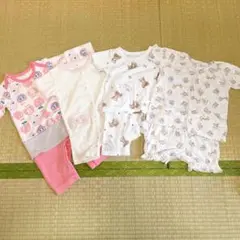 夏　半袖　80cmベビーパジャマ 4点セット