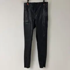美品　ZARA ザラ フェイクレザー パンツ スキニー ストレッチ レギンス